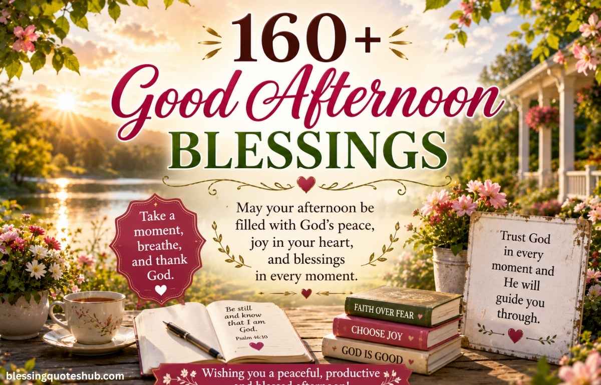 160+ Good Afternoon Blessings, Quotes, Wishes & Prayers for a Beautiful Day