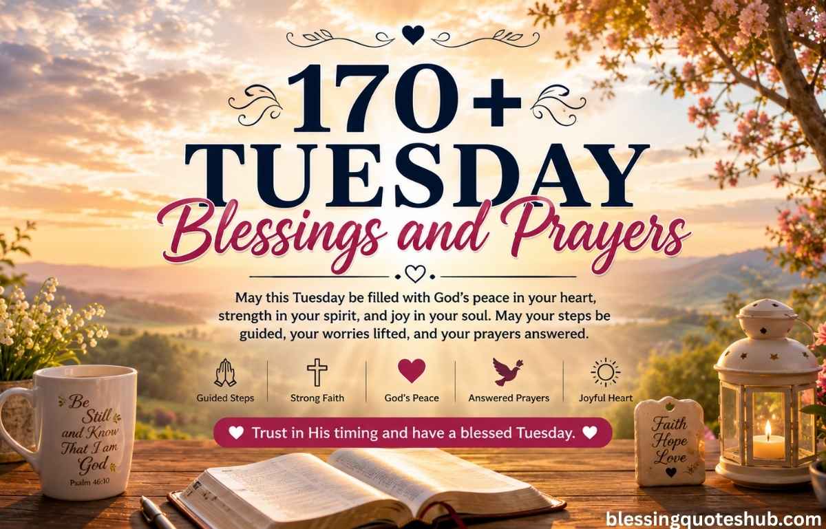 170+ Tuesday Blessings and Prayers for a Positive, Peaceful & Motivated Morning