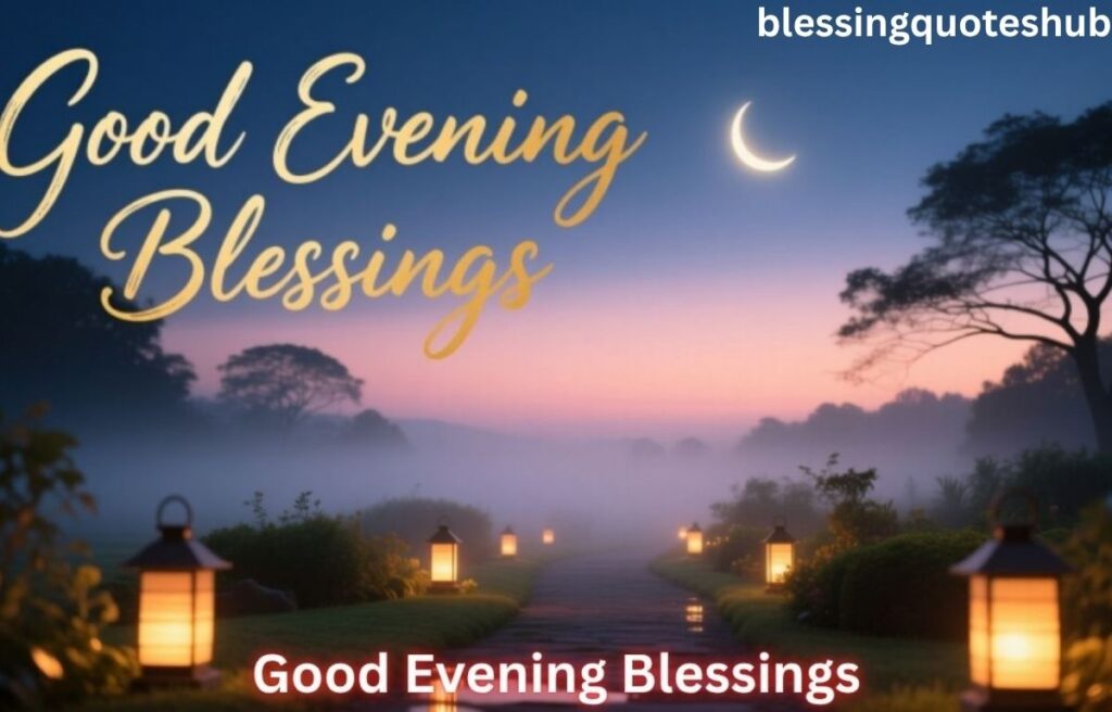 Positive Good Evening Blessings Quotes