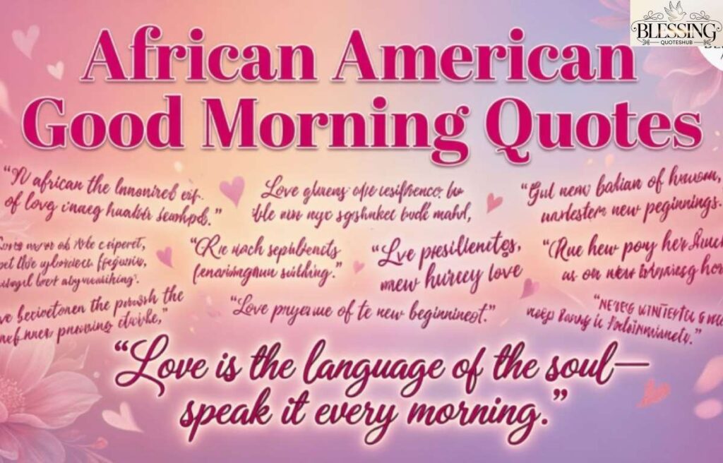 African American Good Morning Quotes