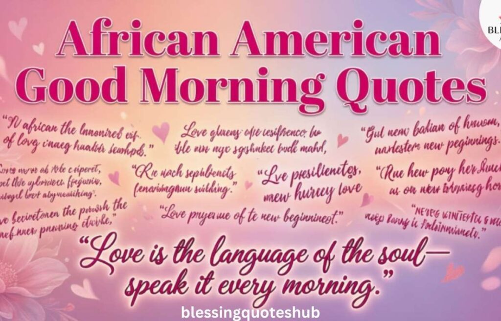 African American Good Morning Quotes Inspire Millions