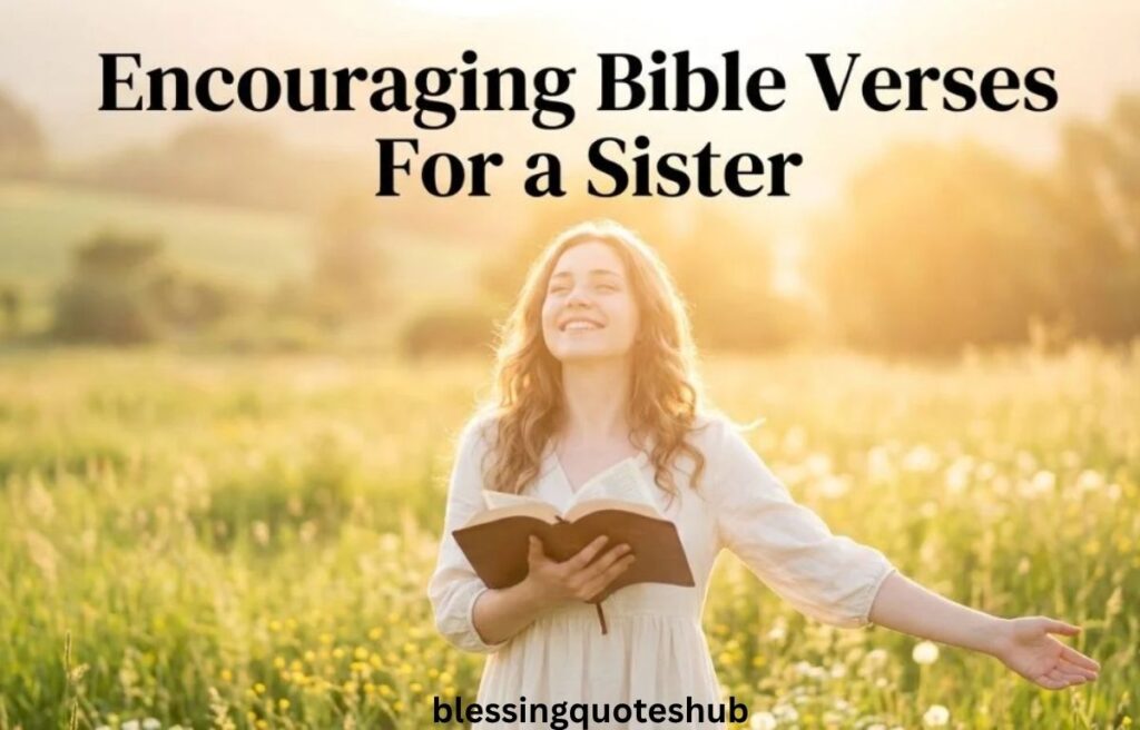 Encouraging Bible Verses for Sister 