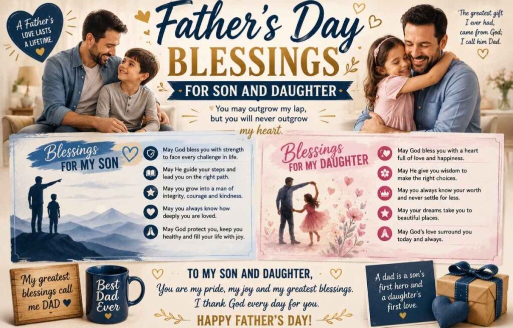 Father’s Day Blessings for Son and Daughter