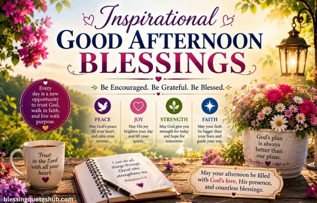 Inspirational Good Afternoon Blessings