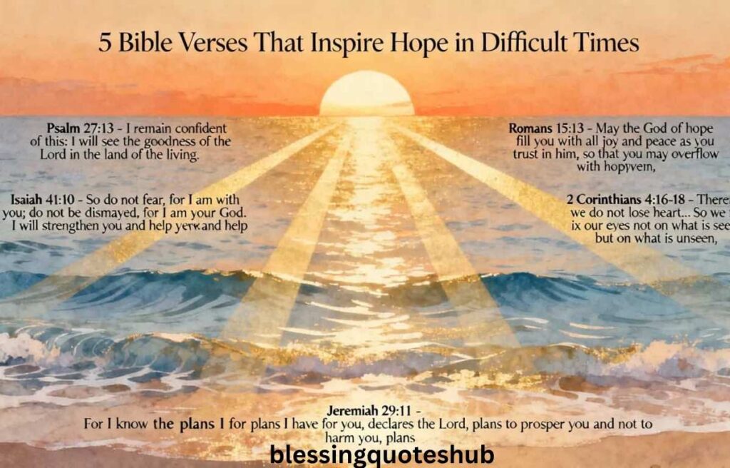 Inspirational Sunset Bible Verses for Difficult Days
