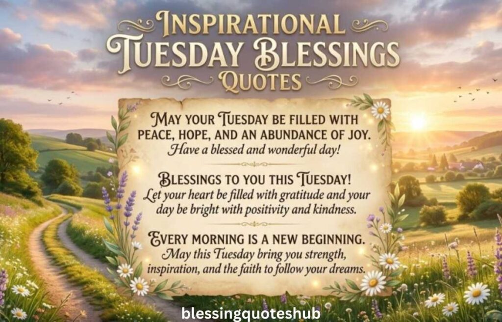 Inspirational Tuesday Blessings Quotes