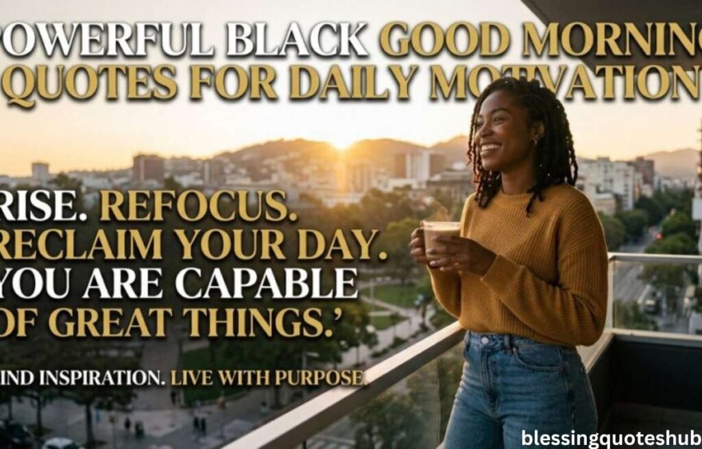 Powerful Black Good Morning Quotes