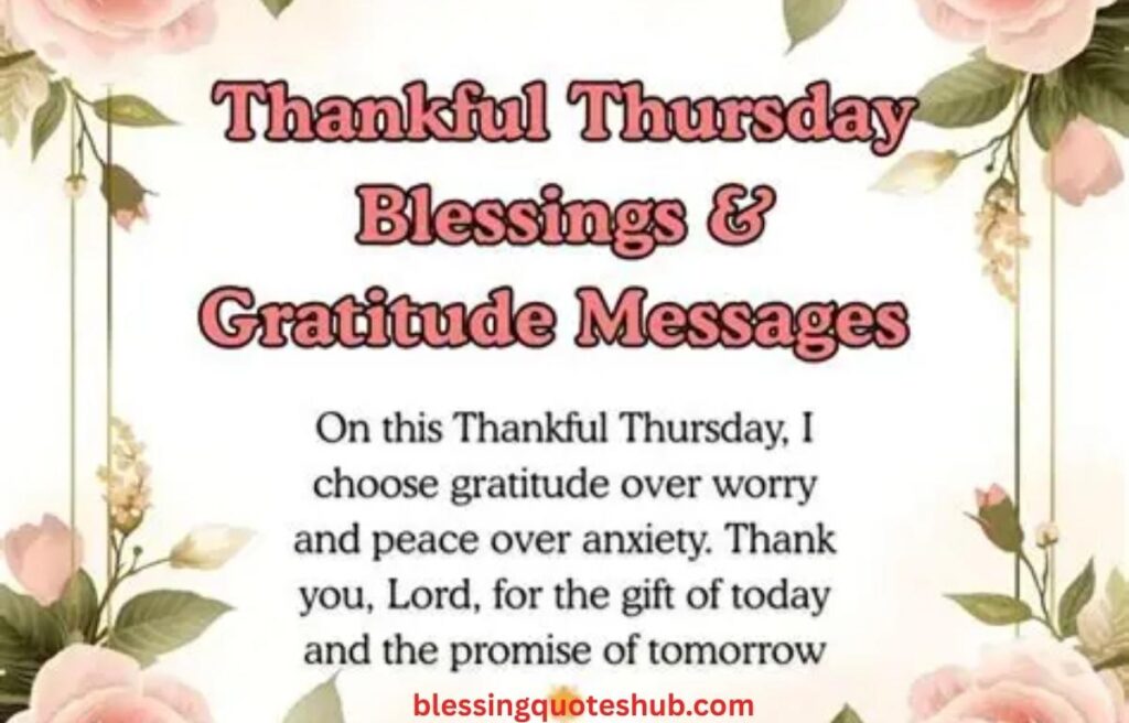 Thankful Thursday Blessings and Gratitude Messages