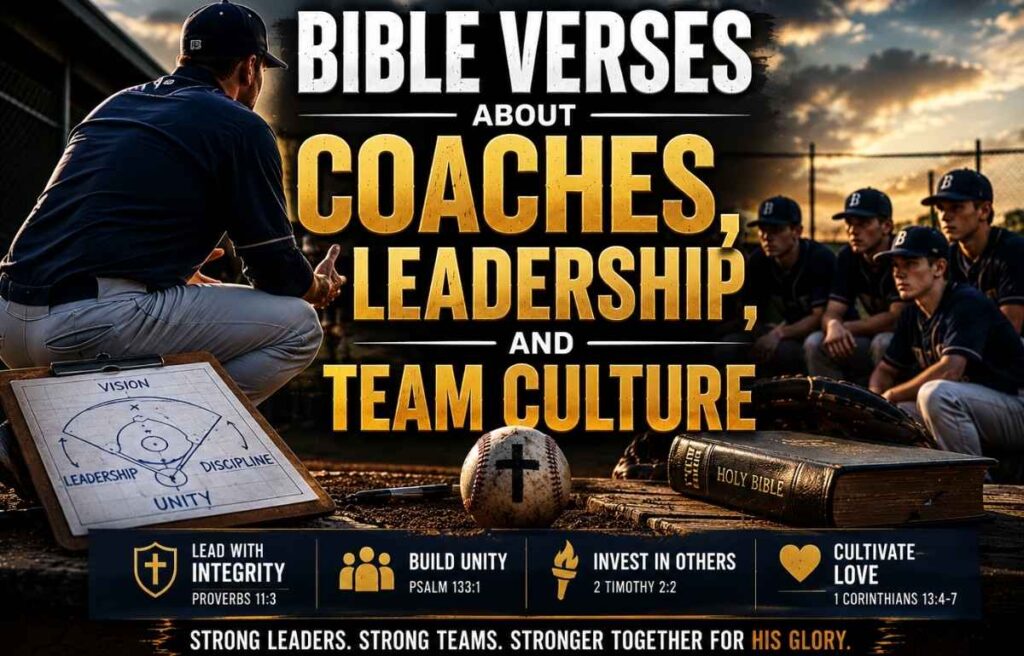 Bible Verses About Coaches, Leadership, and Team Culture