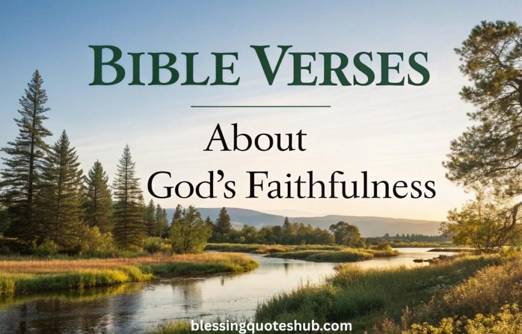 Bible Verses About Faithfulness