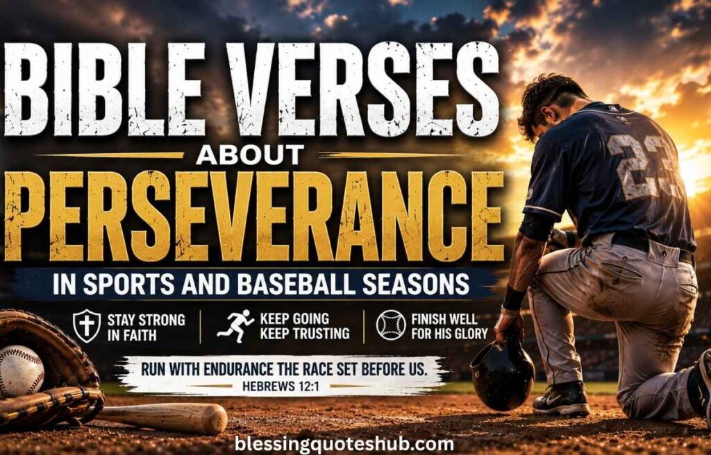 Bible Verses About Perseverance in Sports and Baseball Seasons