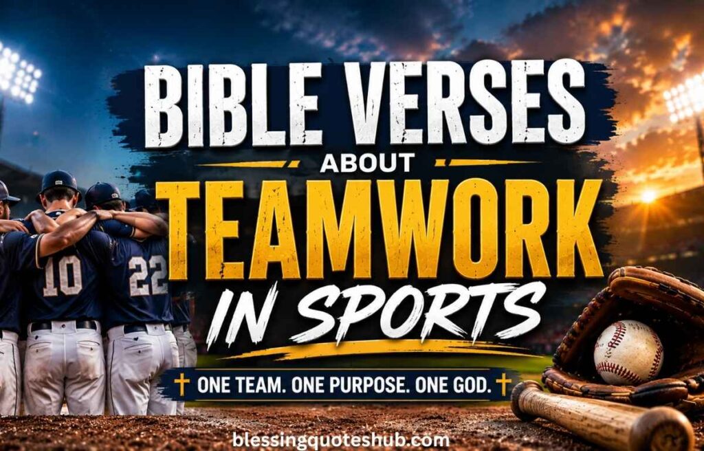 Bible Verses About Teamwork in Sports