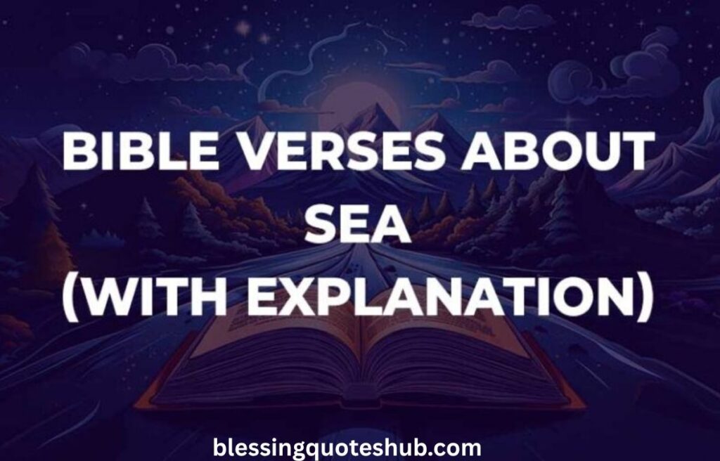 Bible Verses About the Sea