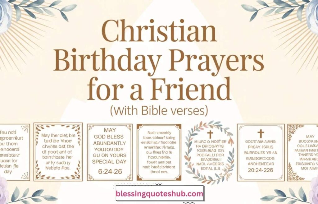 Christian Birthday Prayers for a Friend