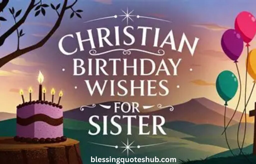 Christian Birthday Wishes for Sister