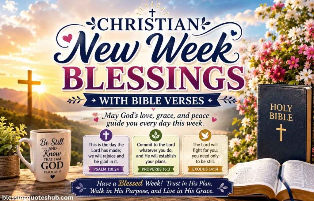 Christian New Week Blessings With Bible Verses