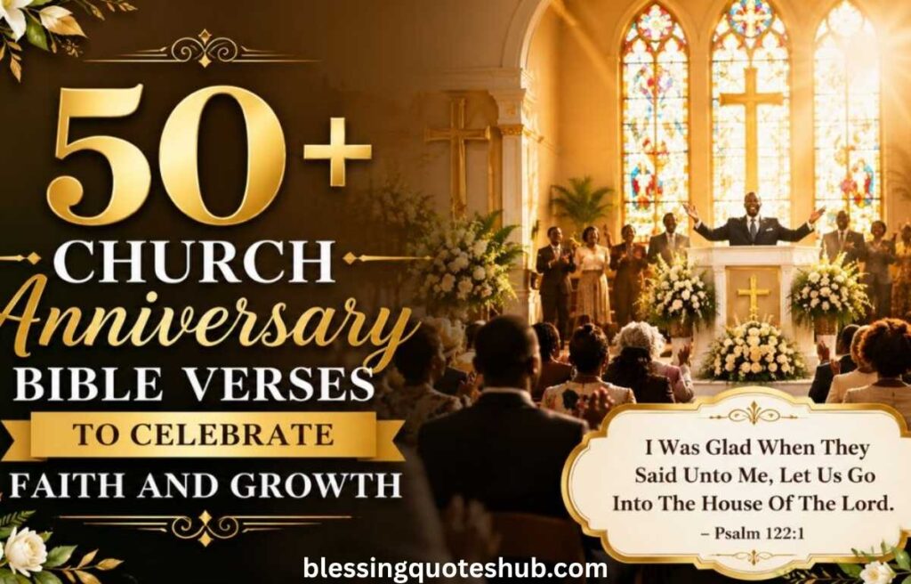Church Anniversary Bible Verses in Christian