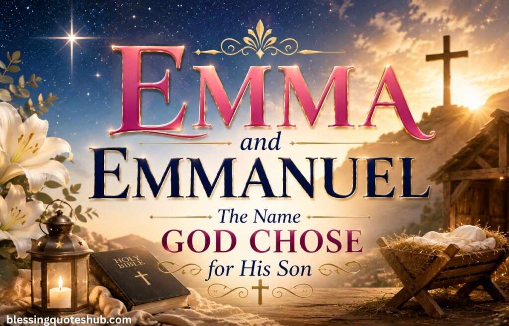 Emma and Emmanuel The Name God Chose for His Son