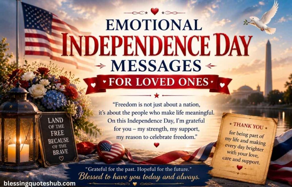 Emotional Independence Day Messages for Loved Ones