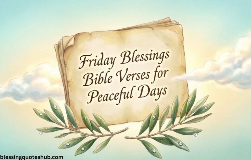 Friday Blessings with Bible Verses 