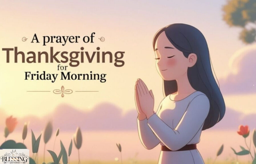 Friday Morning Thanksgiving Prayer to God