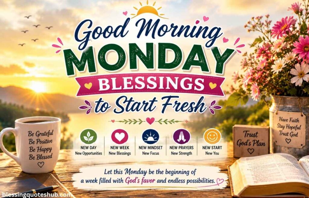 Good Morning Monday Blessings to Start Fresh