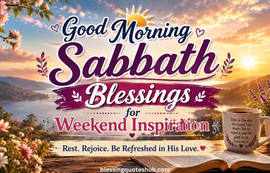 Good Morning Sabbath Blessings for Weekend Inspiration