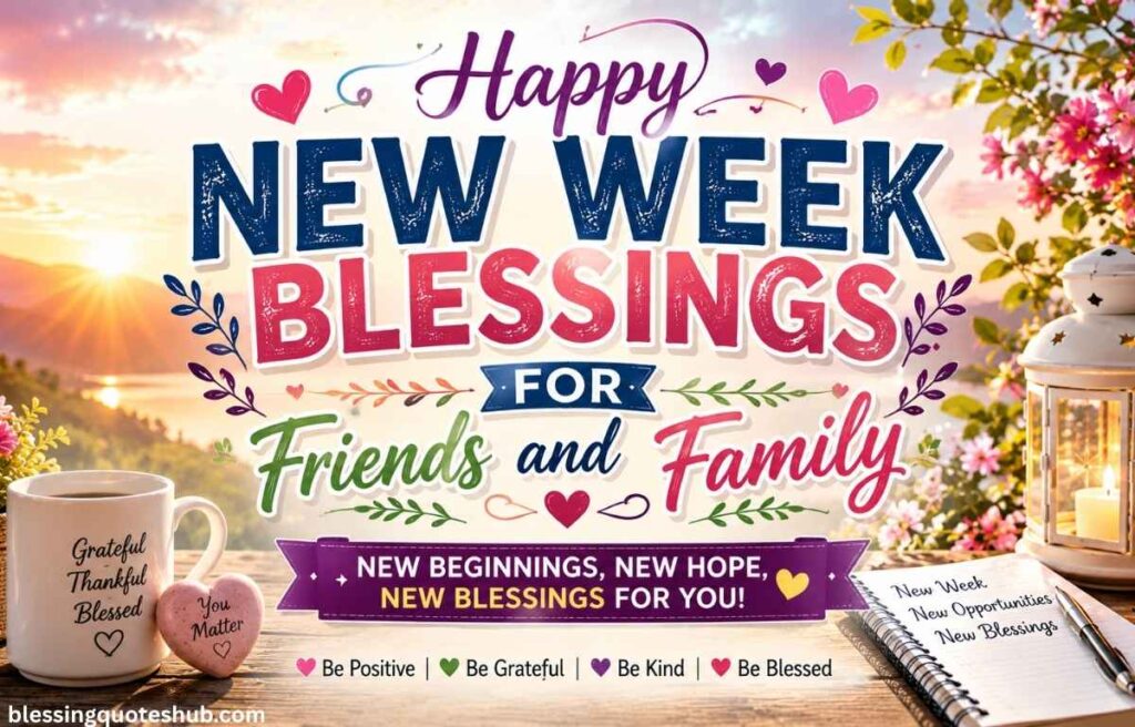 Happy New Week Blessings for Friends and Family