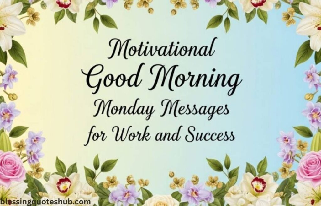 Inspirational Good Morning Monday Messages for Success