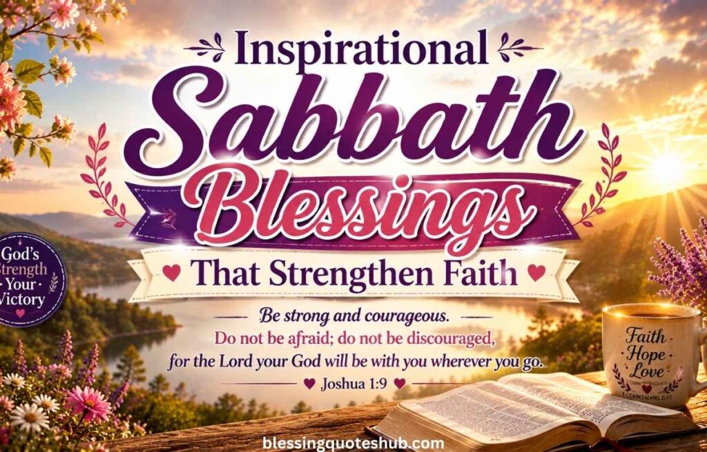 Inspirational Sabbath Blessings That Strengthen Faith