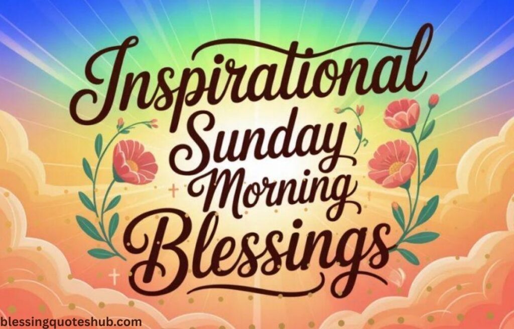 Inspirational Sunday Morning Blessings