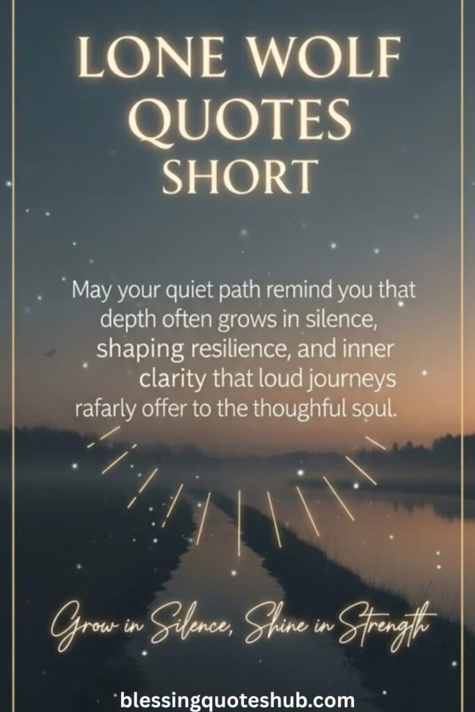 Lone Wolf Quotes Short