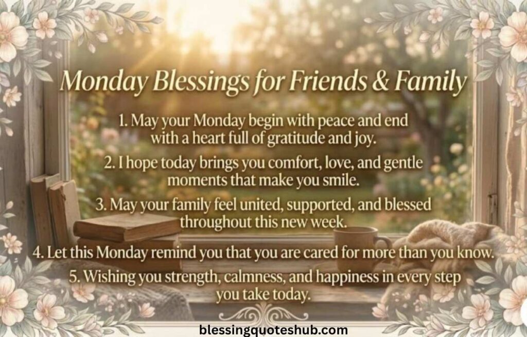 Monday Blessings for Friends and Family