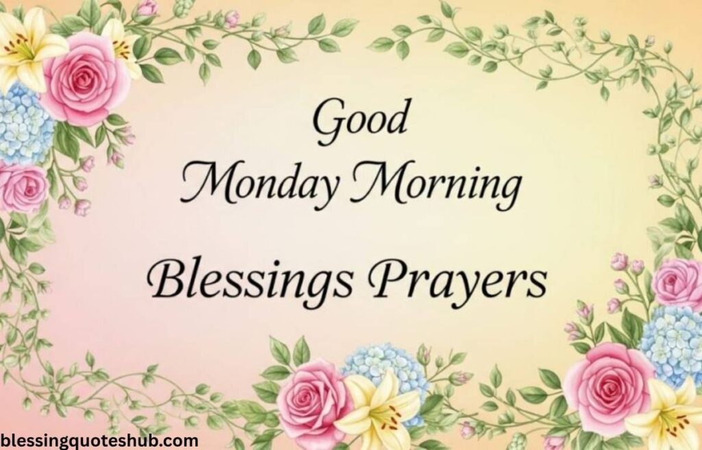 Monday Morning Blessings and Prayers