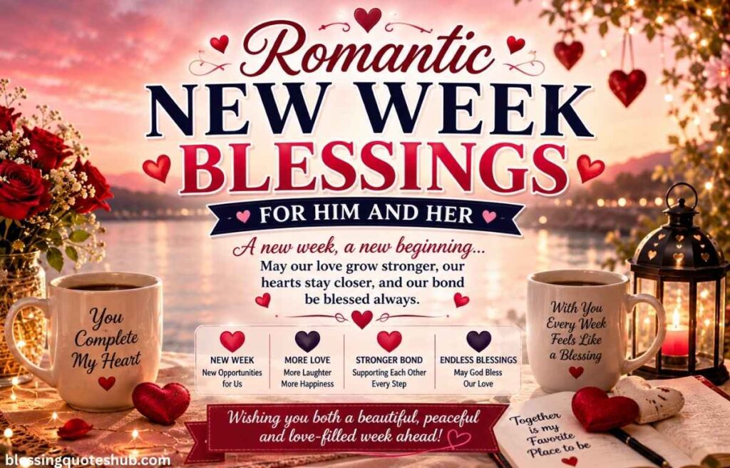 Romantic New Week Blessings for Him and Her