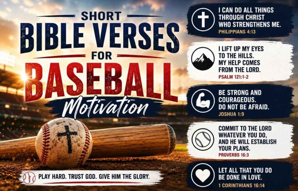 Short Bible Verses for Baseball Motivation