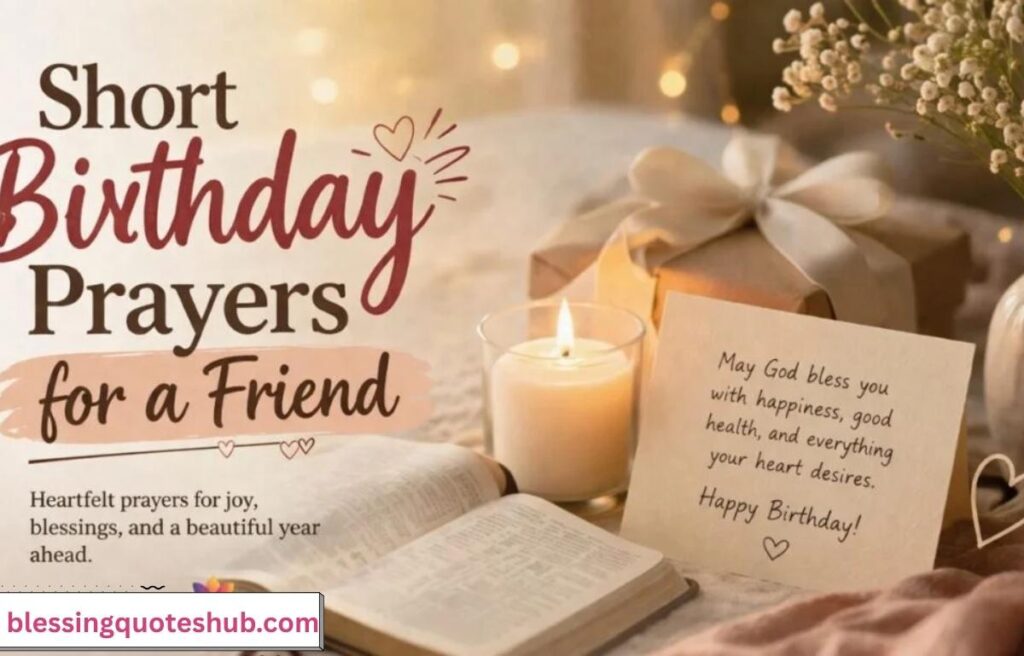 Short Birthday Prayers for a Friend