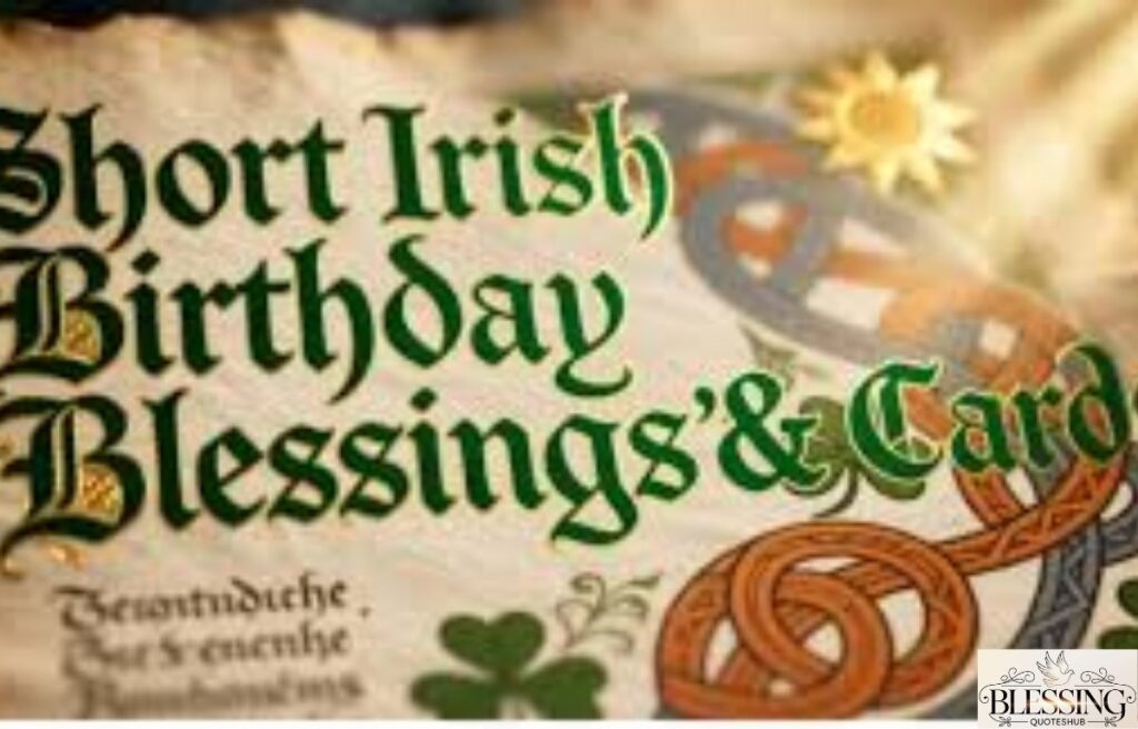 Short Irish Birthday Blessings for Cards