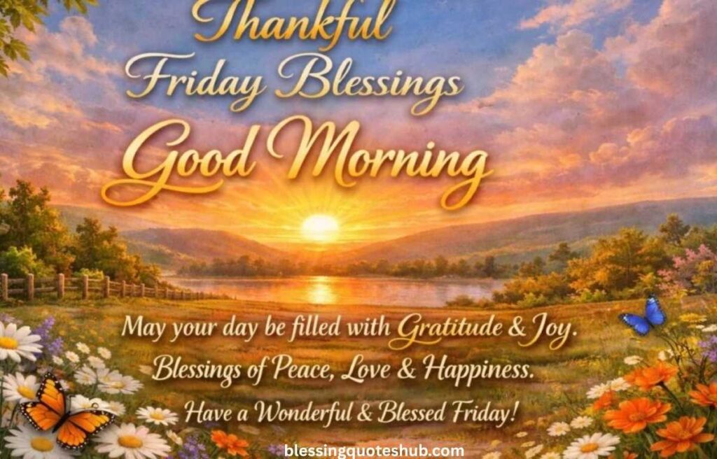 Thankful Friday Blessings and Gratitude Quotes