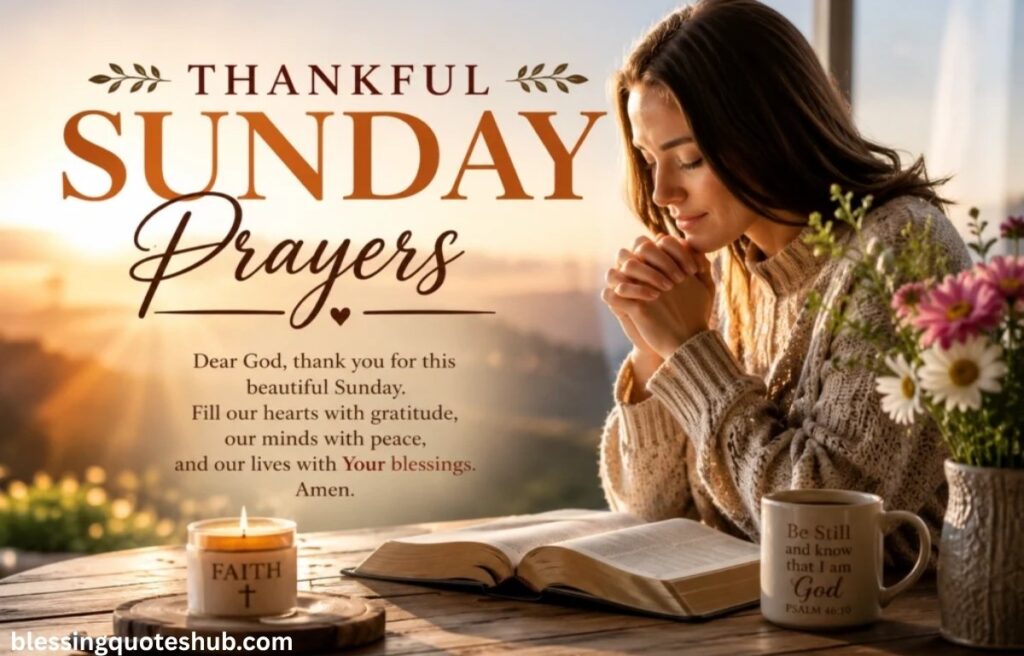Thankful Sunday Prayers