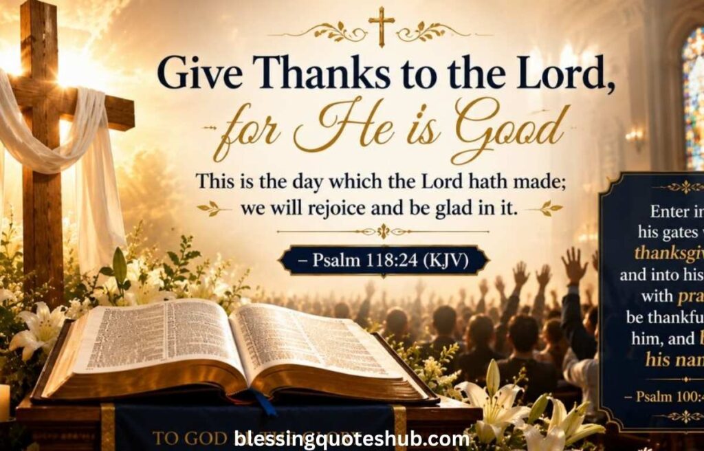 Thanksgiving Bible Verses for Church Anniversary 