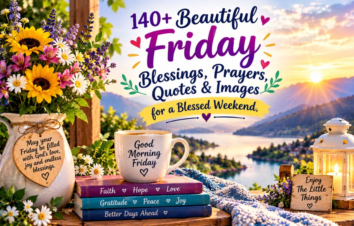 140+ Beautiful Friday Blessings, Prayers, Quotes & Images for a Blessed Weekend