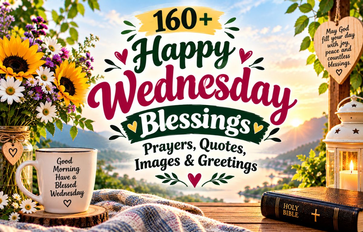 160+ Happy Wednesday Blessings, Prayers, Quotes, Images & Greetings