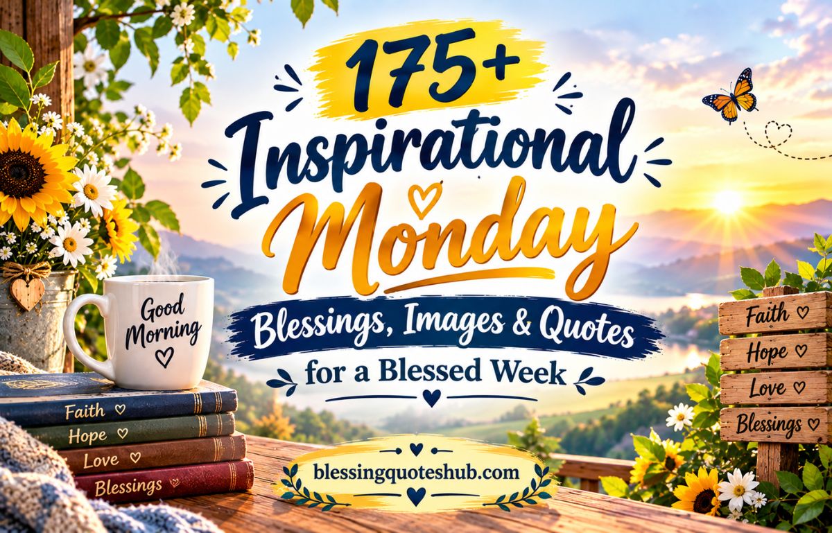 175+ Inspirational Monday Blessings, Images & Quotes for a Blessed Week