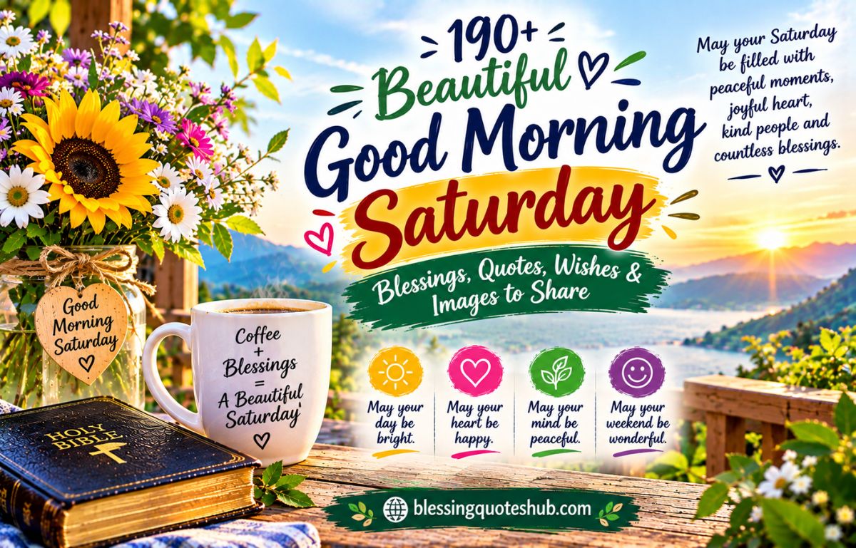 190+ Beautiful Good Morning Saturday Blessings, Quotes, Wishes & Images to Share
