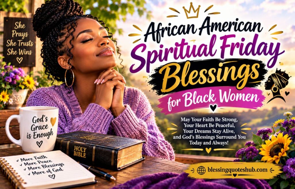 African American Spiritual Friday Blessings for Black Women