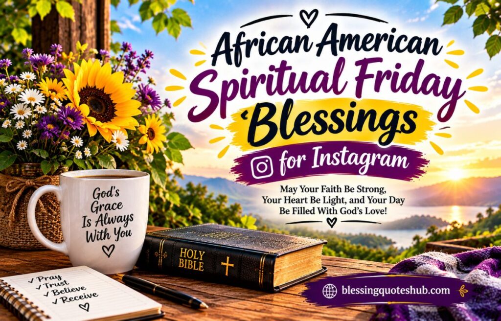 African American Spiritual Friday Blessings for Instagram