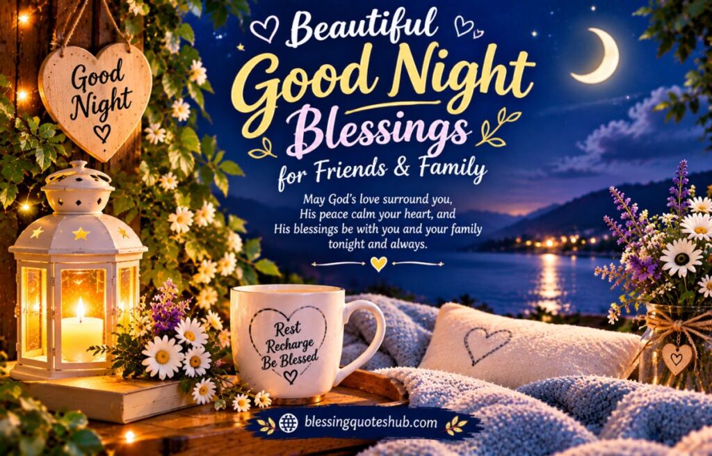  Beautiful Good Night Blessings for Friends & Family