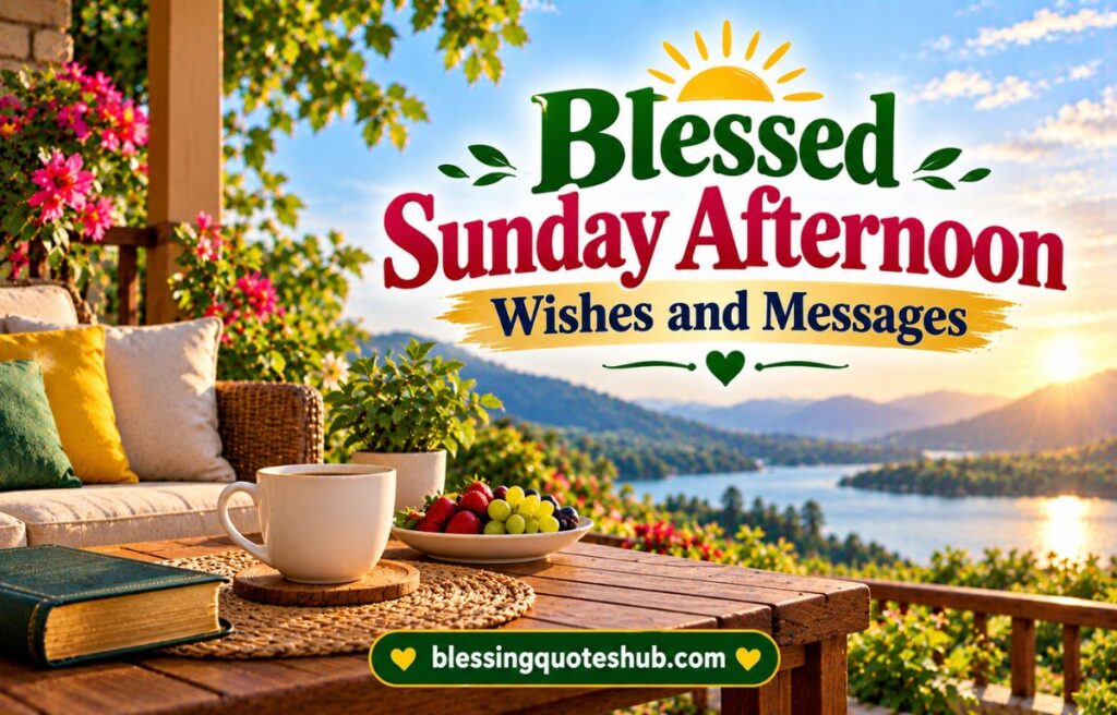 Blessed Sunday Afternoon Wishes and Messages