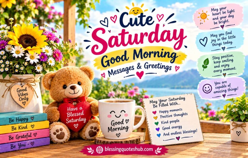  Cute Saturday Good Morning Messages & Greetings